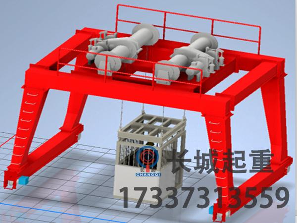 豎井龍門吊采用雙梁橋式結構的作用